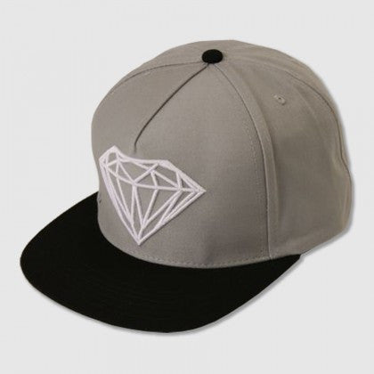 Diamond Supply Snapback White/Grey